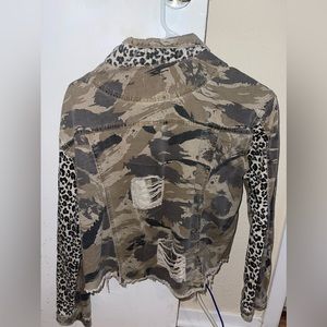Camouflage/Cheetah Jean Jacket